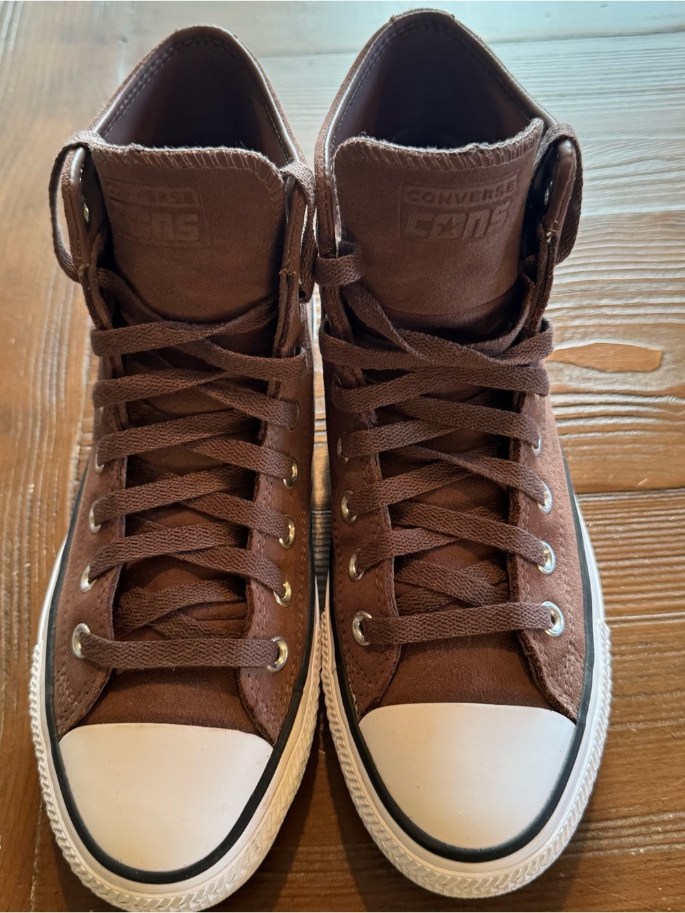 Converse Cons Chuck Taylor All Star High Top Size 7.5 Brown Suede Leather